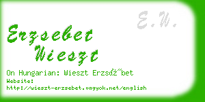 erzsebet wieszt business card